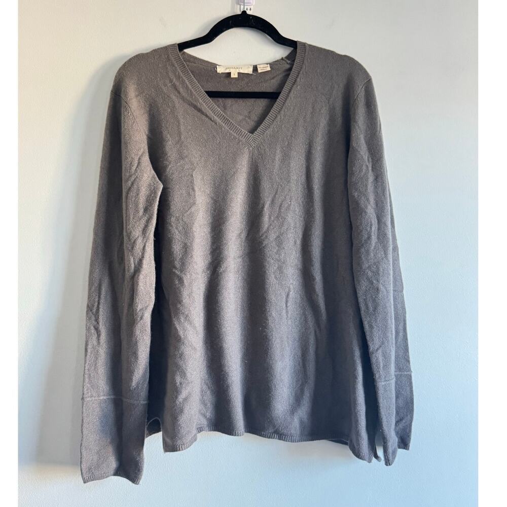 Inhabit Womens Cashmere Sweater Mauve V-Neck SIZE L